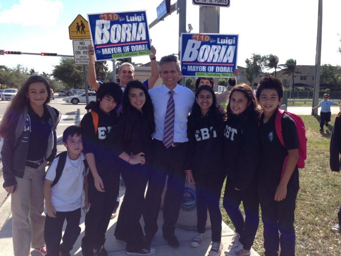 Rich man Luigi Boria buys, er, wins Doral election