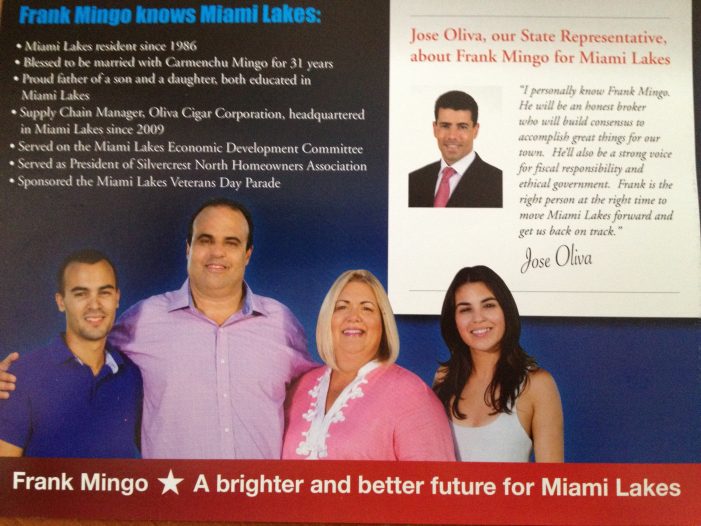 Rep. Jose Oliva lends juice for Miami Lakes sprint election