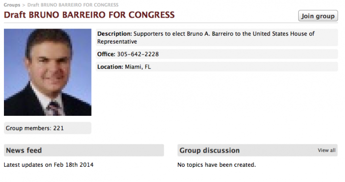 Poll floats Bruno Barreiro for Congress vs. Joe Garcia