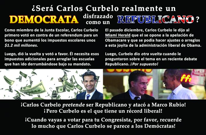 New campaign ad questions Carlos Curbelo’s GOP loyalty