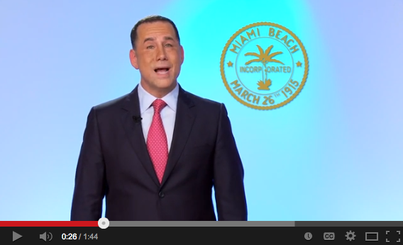 Miami Beach mayor Phillip Levine plays politics on video