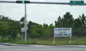 Gimenez layoff signs