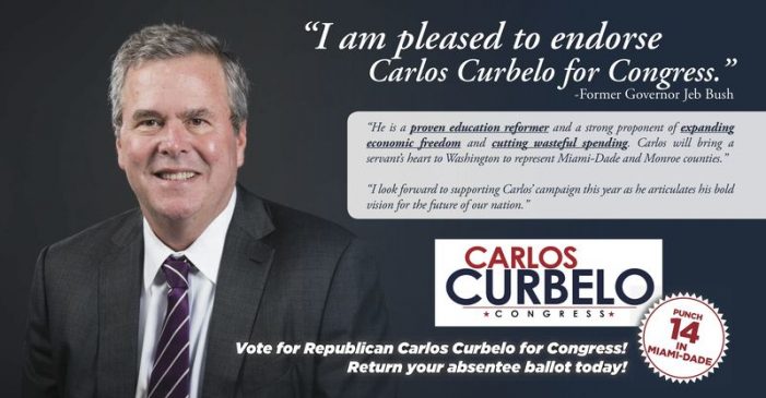 Jeb Bush endorsement of Carlos Curbelo is soft, squishy