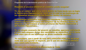 Fariñas Garcia statement