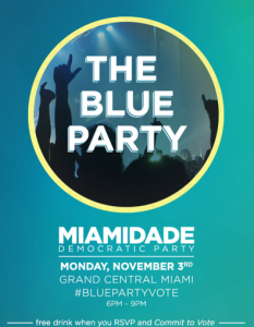 Dade Dems blue party