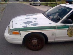 shoddy police car