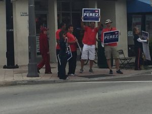 Betsy Perez supporters