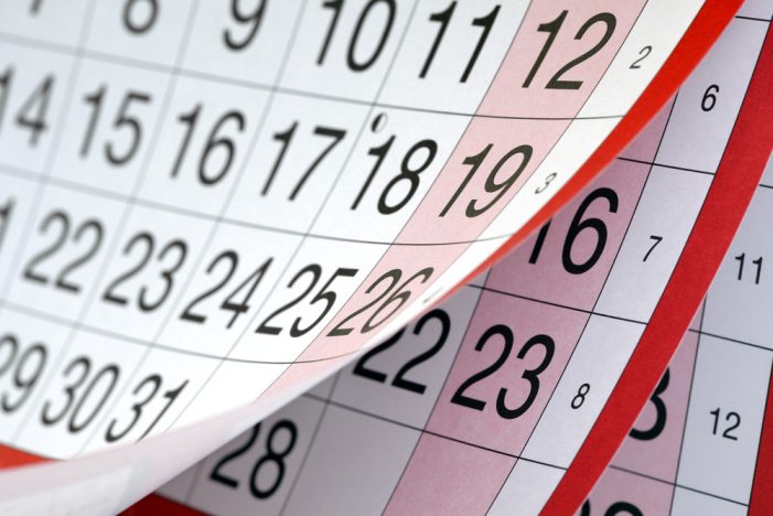 The Cortadito Calendar for Memorial Day week