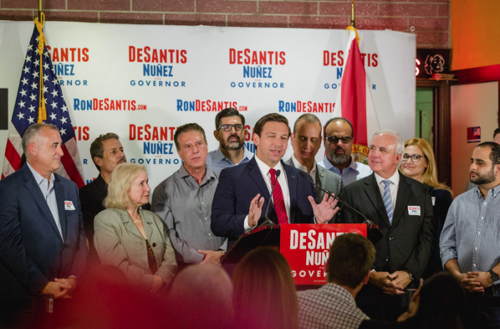 Carlos Gimenez ditches work early to stump for DeSantis in Hialeah