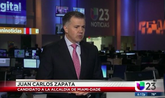 Juan Zapata’s 2020 mayoral bid starts with Univision TV interview