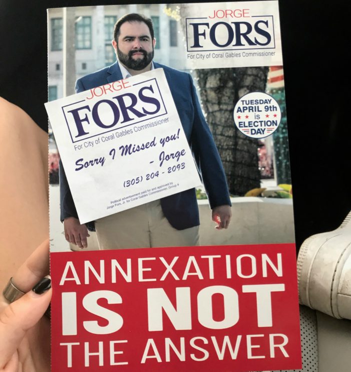 Coral Gables candidate Jorge Fors stirs annexation fears for votes