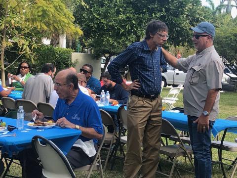 South Miami city staff says bye to Phillip Stoddard at city park picnic