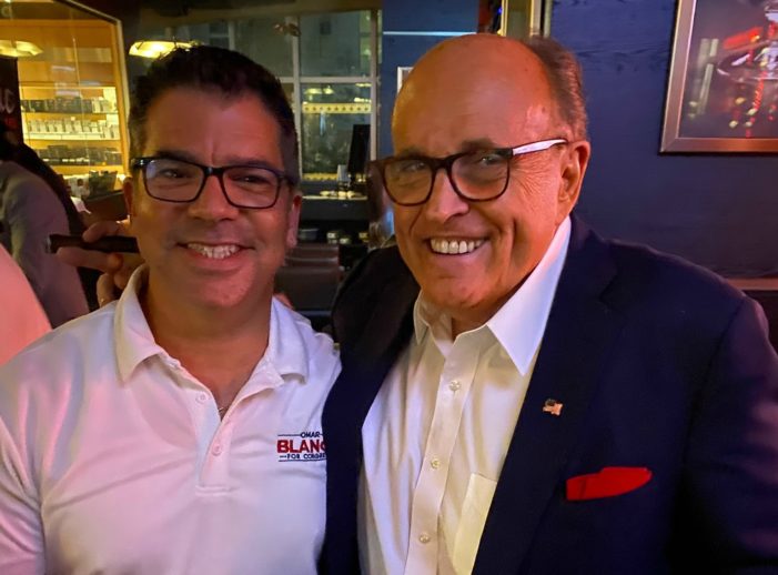 Omar Blanco, Rudy Giuliani mark ‘end’ of ‘coup’ at Miami cigar shop