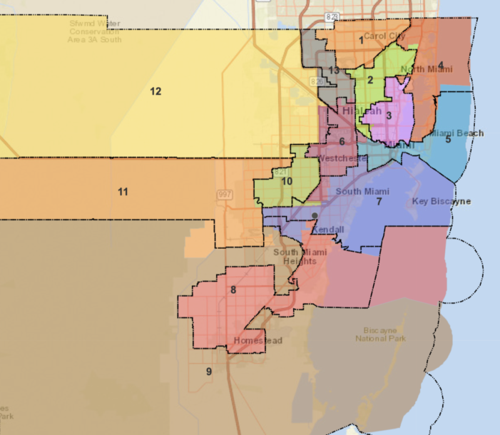 Miami-Dade Commission approved changes to barely new district lines