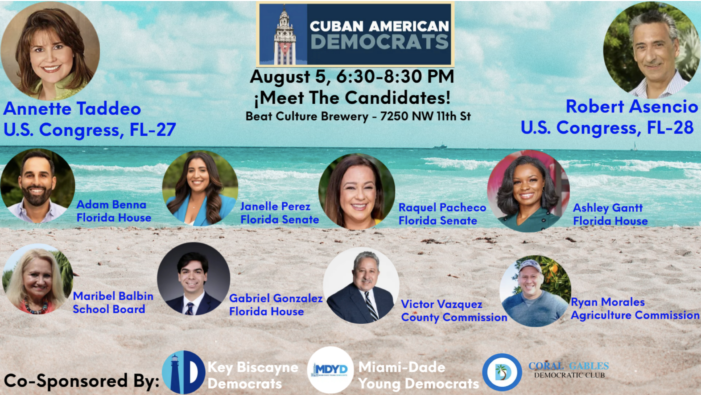 Miami Cuban Dems bring a bunch of 2022 candidates together in one night