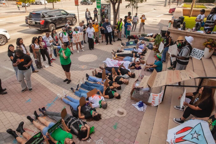 Miami activists stage die-in to protest further restrictions on abortion rights