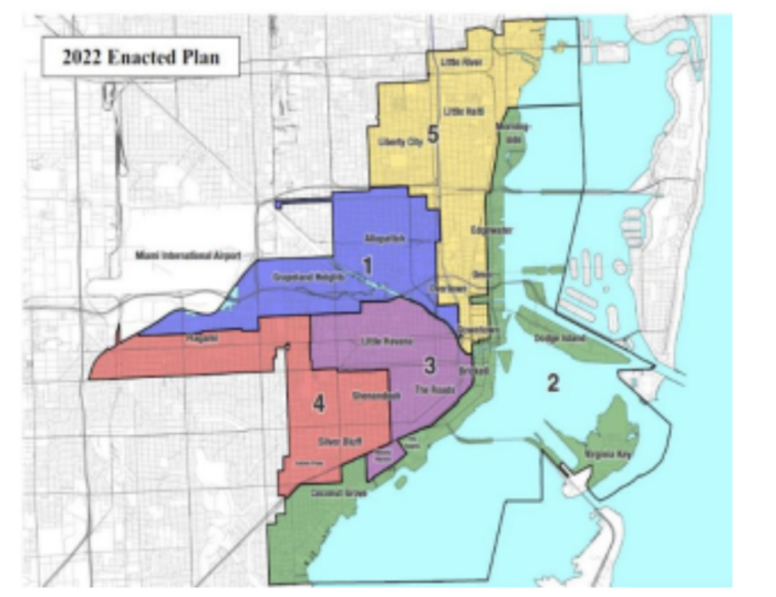 Miami redistricting map is thrown out again, ACLU’s map is in for now