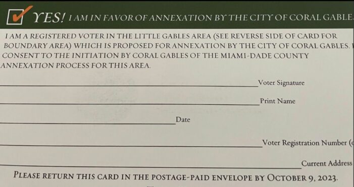 Surprise! Voting has started for Little Gables annexation to Coral Gables
