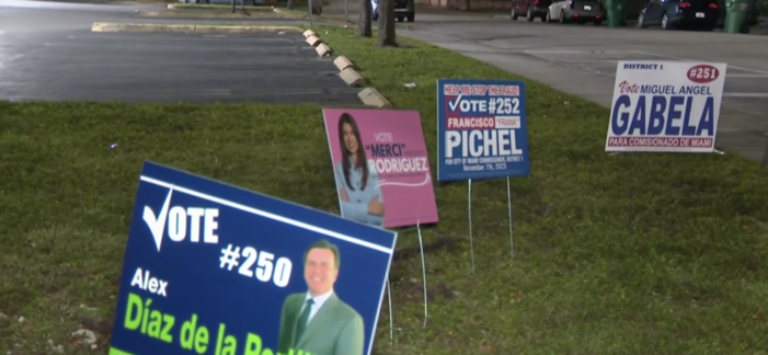 Miami Commission candidate pulls gun on opponent’s campaign worker re signs
