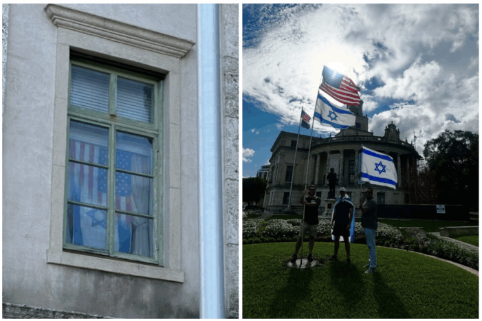 Vince Lago hangs Israeli flag in City Hall window, posts photos on Instagram