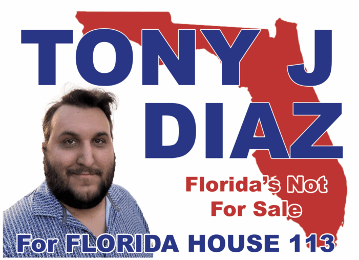 Tony Diaz doesn’t waste a minute – files for House seat vacated by Vicki Lopez
