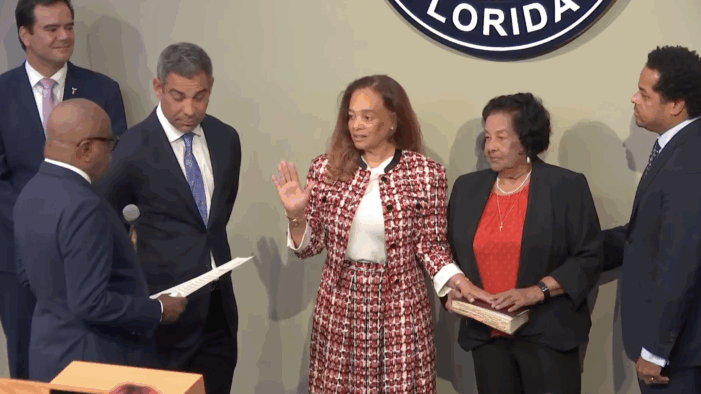 Miami Commissioner Christine King is sworn in, returned to her throne